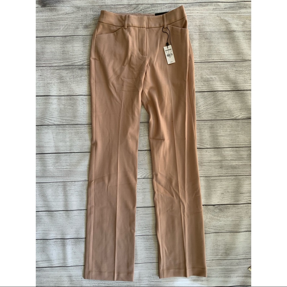 EXPRESS Mid Rise Knit Curvy Bootcut Pant - Picture 3 of 13